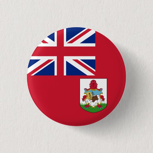 Badge Rond 2,50 Cm Drapeau des Bermudes (Devant)