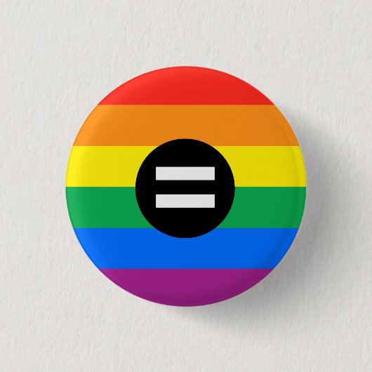 Badge Rond 2,50 Cm Drapeau des droits gays (Devant)