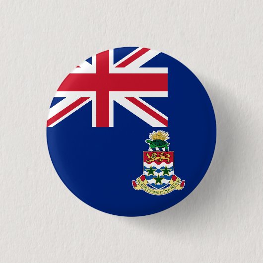 Badge Rond 2,50 Cm Drapeau des îles Caïmans (Devant)