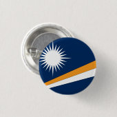 Badge Rond 2,50 Cm Drapeau des Îles Marshall (Devant & derrière)