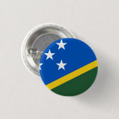 Badge Rond 2,50 Cm Drapeau des Îles Salomon (Devant & derrière)