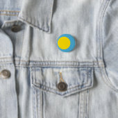 Badge Rond 2,50 Cm Drapeau des Palaos (En situation)