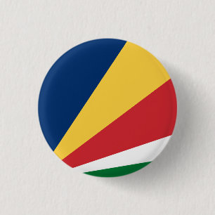Badge Rond 2,50 Cm Drapeau des Seychelles