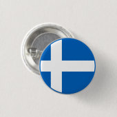 Badge Rond 2,50 Cm Drapeau des Shetland (Devant & derrière)