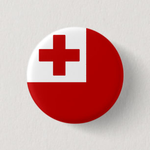 Badge Rond 2,50 Cm Drapeau des Tonga