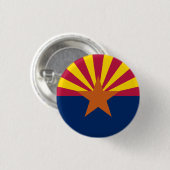 Badge Rond 2,50 Cm Drapeau d'État de l'Arizona (Devant & derrière)