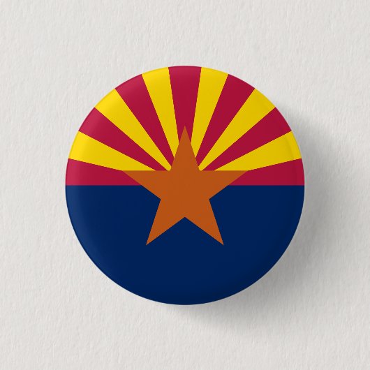 Badge Rond 2,50 Cm Drapeau d'État de l'Arizona (Devant)