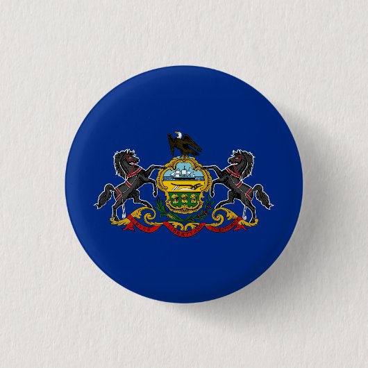 Badge Rond 2,50 Cm Drapeau d'État de Pennsylvanie (Devant)