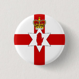 Badge Rond 2,50 Cm Drapeau d'Irlande du Nord
