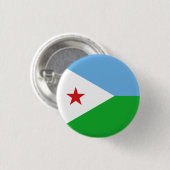 Badge Rond 2,50 Cm Drapeau djiboutien, Drapeau djiboutien (Devant & derrière)
