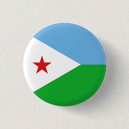Badge Rond 2,50 Cm Drapeau djiboutien, Drapeau djiboutien (Devant)