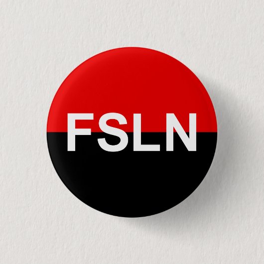Badge Rond 2,50 Cm Drapeau du bouton d'insertion FSLN (Devant)