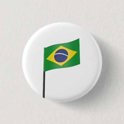 Badge Rond 2,50 Cm Drapeau du Brésil (Devant)
