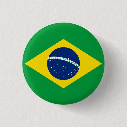 Badge Rond 2,50 Cm Drapeau du Brésil (Devant)