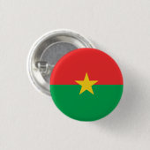 Badge Rond 2,50 Cm Drapeau du Burkina Faso (Devant & derrière)