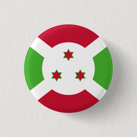 Badge Rond 2,50 Cm Drapeau du Burundi (Devant)