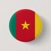 Badge Rond 2,50 Cm Drapeau du Cameroun (Devant)