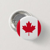 Badge Rond 2,50 Cm Drapeau du Canada (Devant & derrière)