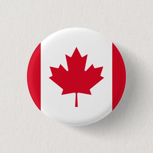Badge Rond 2,50 Cm Drapeau du Canada (Devant)