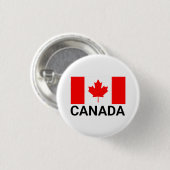 Badge Rond 2,50 Cm Drapeau du Canada Drapeau canadien , drapeau canad (Devant & derrière)