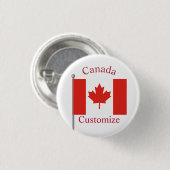 Badge Rond 2,50 Cm Drapeau du Canada Thunder_Cove (Devant & derrière)