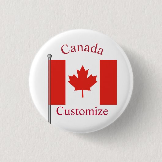 Badge Rond 2,50 Cm Drapeau du Canada Thunder_Cove (Devant)