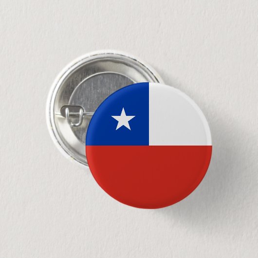 Badge Rond 2,50 Cm Drapeau du Chili (Devant & derrière)