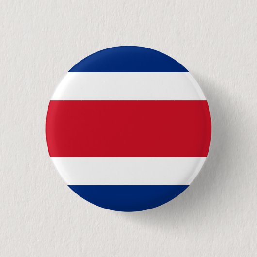 Badge Rond 2,50 Cm Drapeau du Costa Rica (Devant)