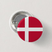 Badge Rond 2,50 Cm Drapeau du Danemark (Devant & derrière)