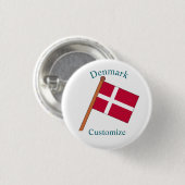 Badge Rond 2,50 Cm Drapeau du Danemark Thunder_Cove (Devant & derrière)
