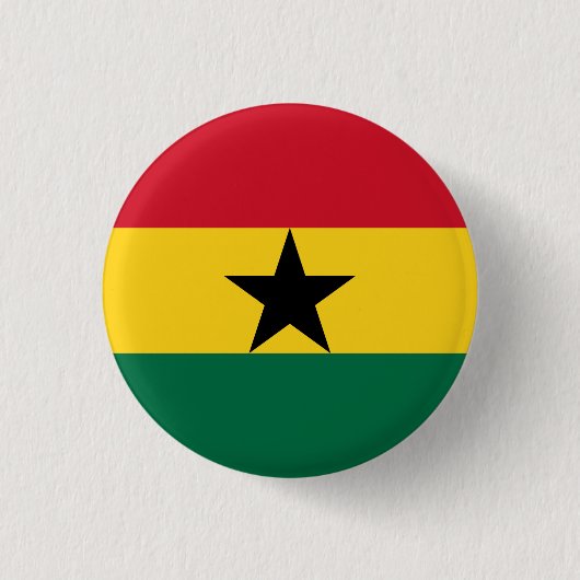 Badge Rond 2,50 Cm Drapeau du Ghana (Devant)