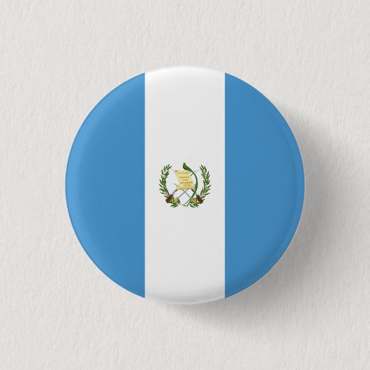 Badge Rond 2,50 Cm Drapeau du Guatemala (Devant)