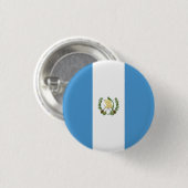 Badge Rond 2,50 Cm Drapeau du Guatemala (Devant & derrière)