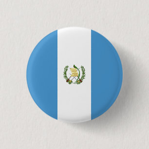 Badge Rond 2,50 Cm Drapeau du Guatemala
