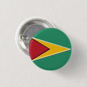 Badge Rond 2,50 Cm Drapeau du Guyana (Devant & derrière)
