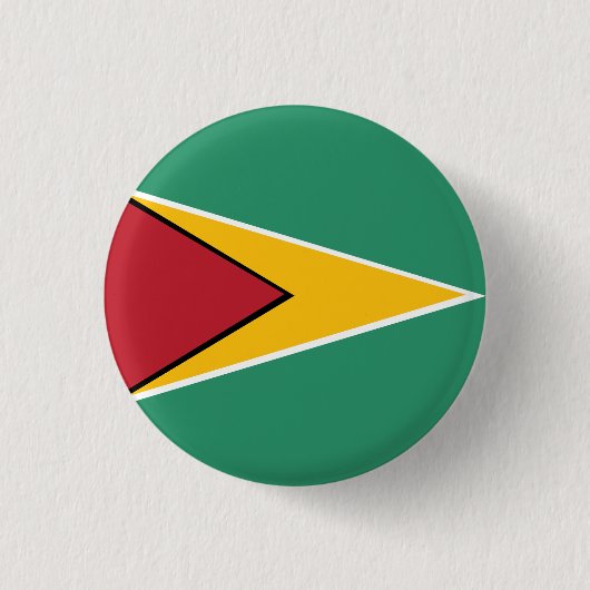 Badge Rond 2,50 Cm Drapeau du Guyana (Devant)