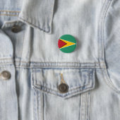 Badge Rond 2,50 Cm Drapeau du Guyana (En situation)