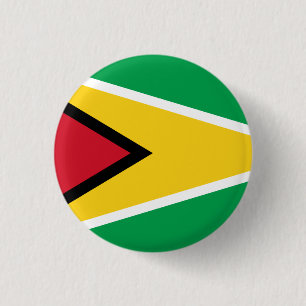 Badge Rond 2,50 Cm Drapeau du Guyana (Guyana)