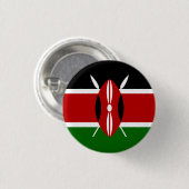 Badge Rond 2,50 Cm Drapeau du Kenya (Devant & derrière)