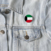 Badge Rond 2,50 Cm Drapeau du Koweït (En situation)