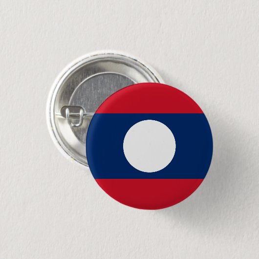 Badge Rond 2,50 Cm Drapeau du Laos (Devant & derrière)