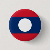 Badge Rond 2,50 Cm Drapeau du Laos (Devant)