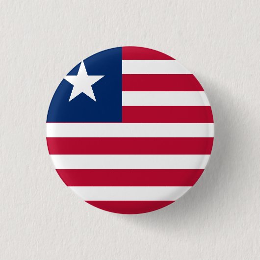 Badge Rond 2,50 Cm Drapeau du Libéria (Devant)