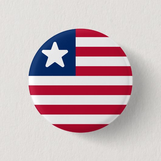 Badge Rond 2,50 Cm Drapeau du Libéria (Devant)