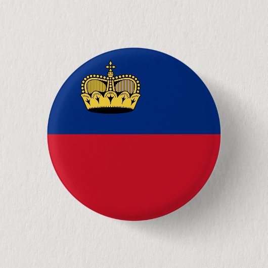 Badge Rond 2,50 Cm Drapeau du Liechtenstein (Devant)