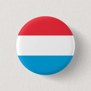 Badge Rond 2,50 Cm Drapeau du Luxembourg