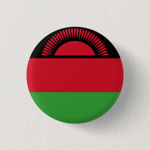 Badge Rond 2,50 Cm Drapeau du Malawi