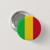 Badge Rond 2,50 Cm Drapeau du Mali (Devant & derrière)