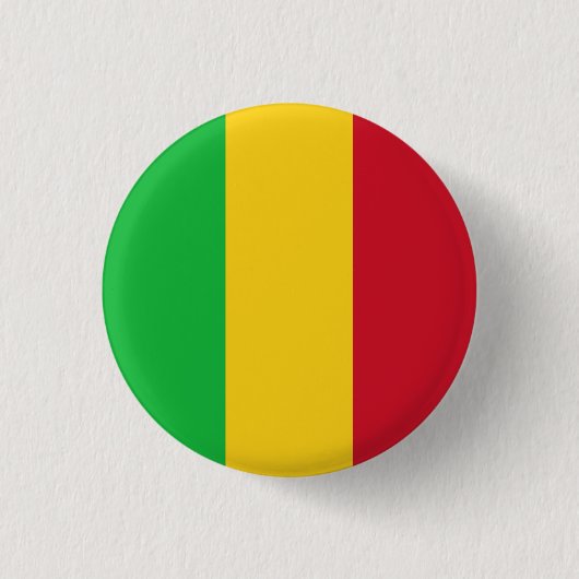 Badge Rond 2,50 Cm Drapeau du Mali (Devant)