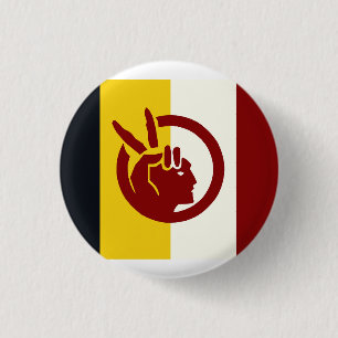 Badge Rond 2,50 Cm drapeau du Mouvement indien américain